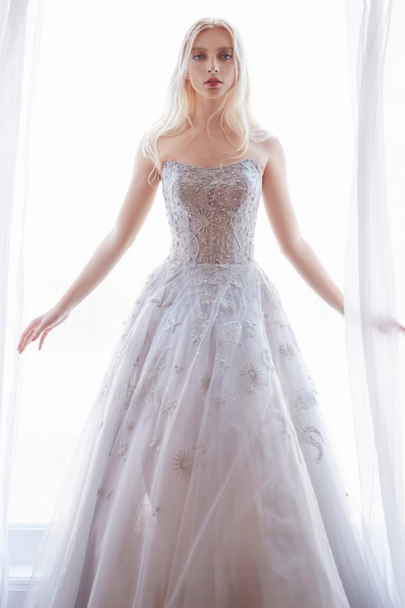 Constellation Dream Sweetheart Gown W/Corset #A0890