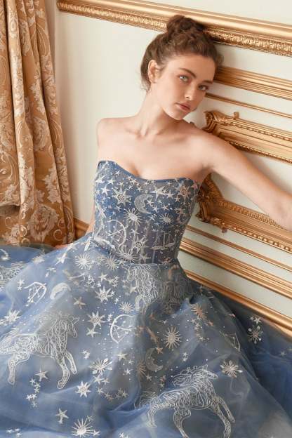 Constellation Dream Sweetheart Gown W/Corset #A0890