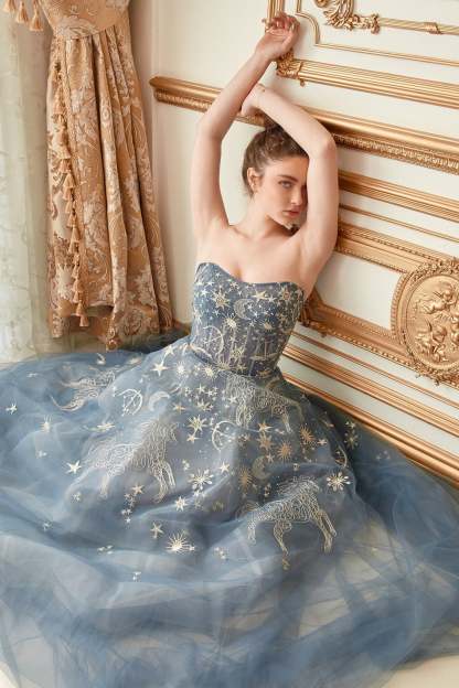 Constellation Dream Sweetheart Gown W/Corset #A0890