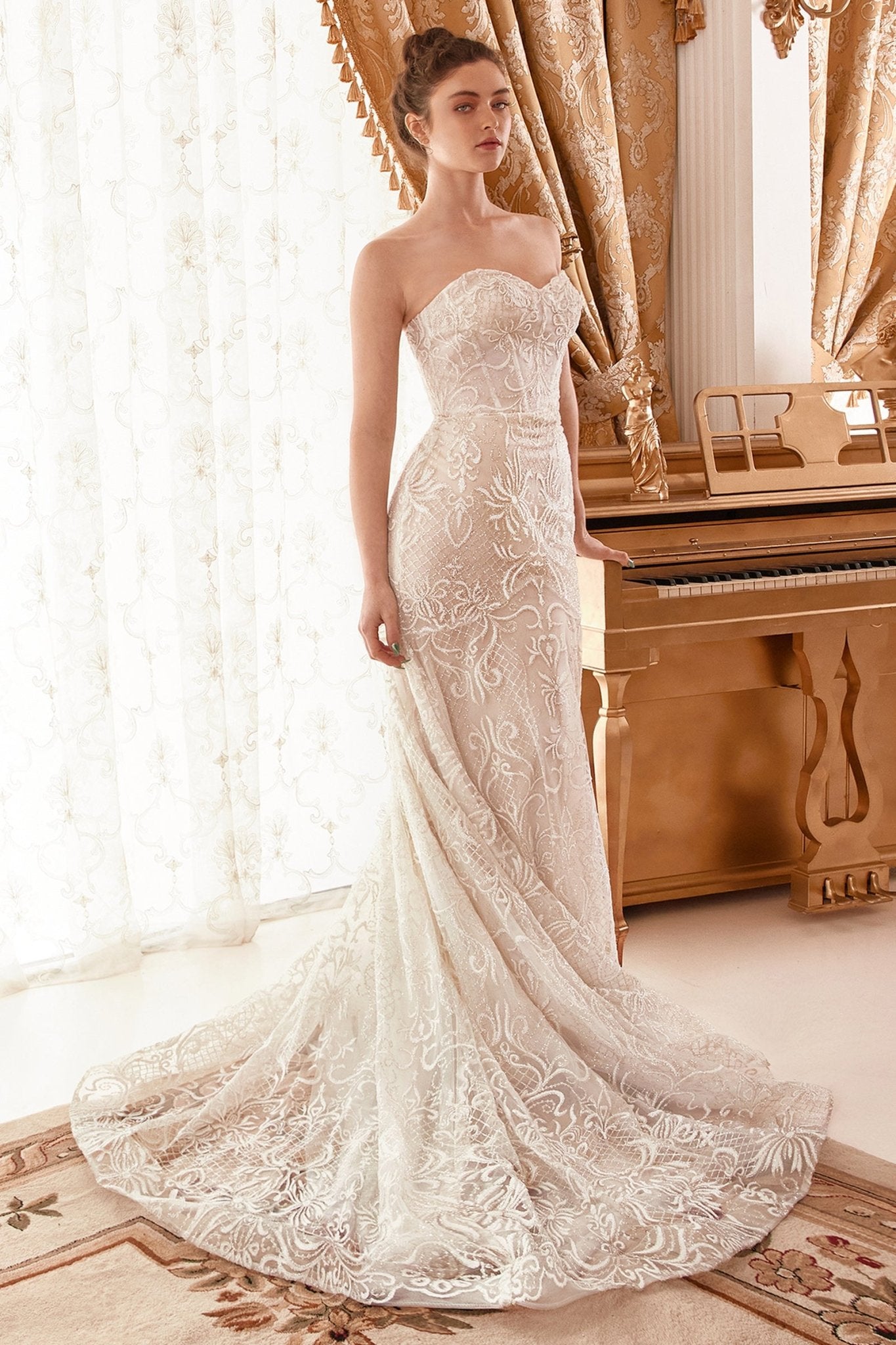 mermaid wedding dress with sparkly belt Ivory Mermaid Wedding Dress with Removable Sleeves  Sparkly Wedding Dress with Sleeves and Corset Plus Size  JOSIE Custom made