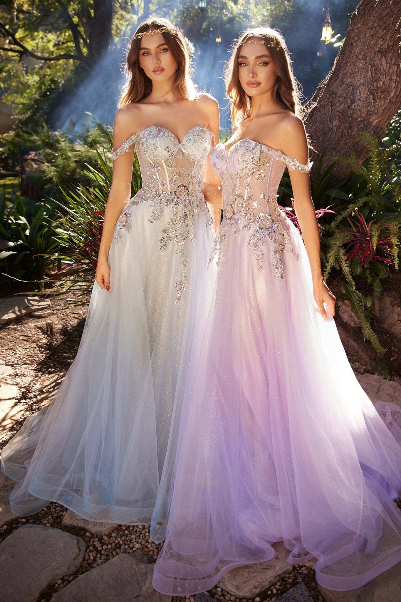 A-Line Sweetheart Off-The-Shoulder Eden Euphoria Strapless Gown #A1258