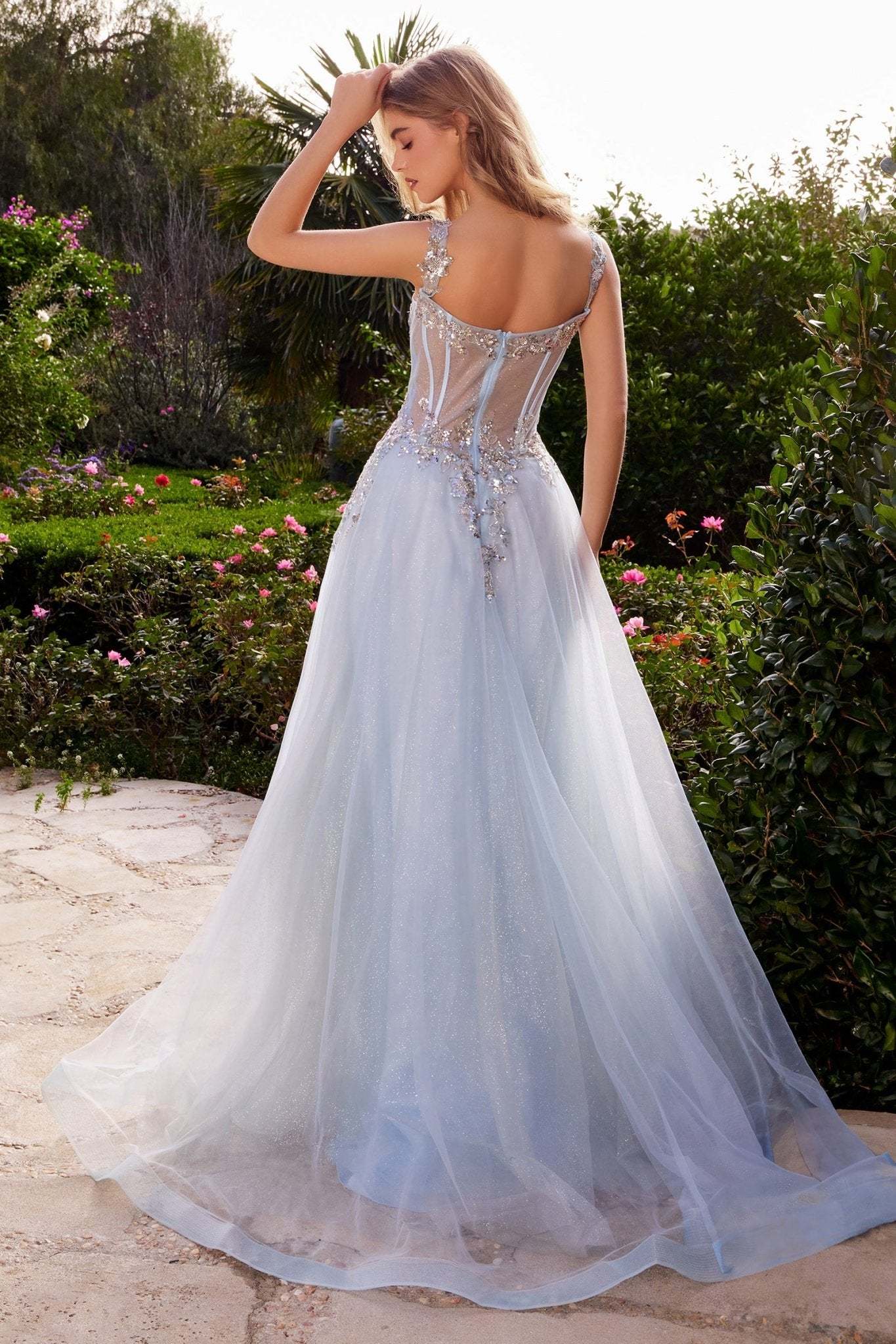 A-Line Sweetheart Off-The-Shoulder Eden Euphoria Strapless Gown #A1258