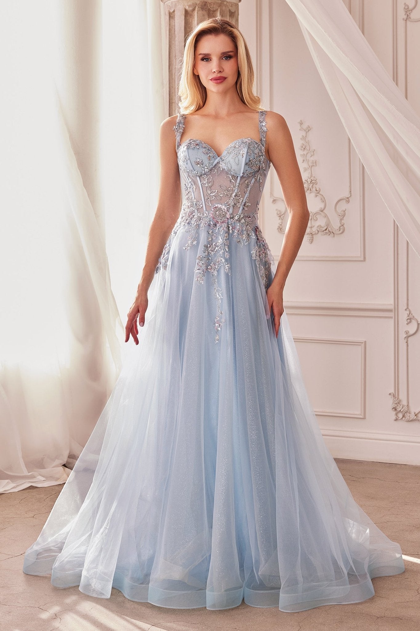 A-Line Sweetheart Off-The-Shoulder Eden Euphoria Strapless Gown #A1258