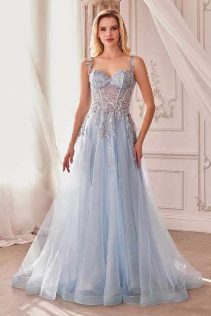 A-Line Sweetheart Off-The-Shoulder Eden Euphoria Strapless Gown #A1258