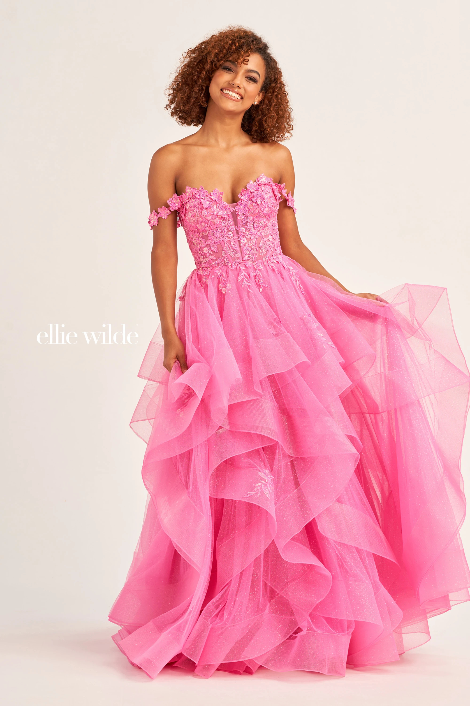 Ball Gown Sweetheart Detachable Off Shoulder Straps Prom Dress #EW35084