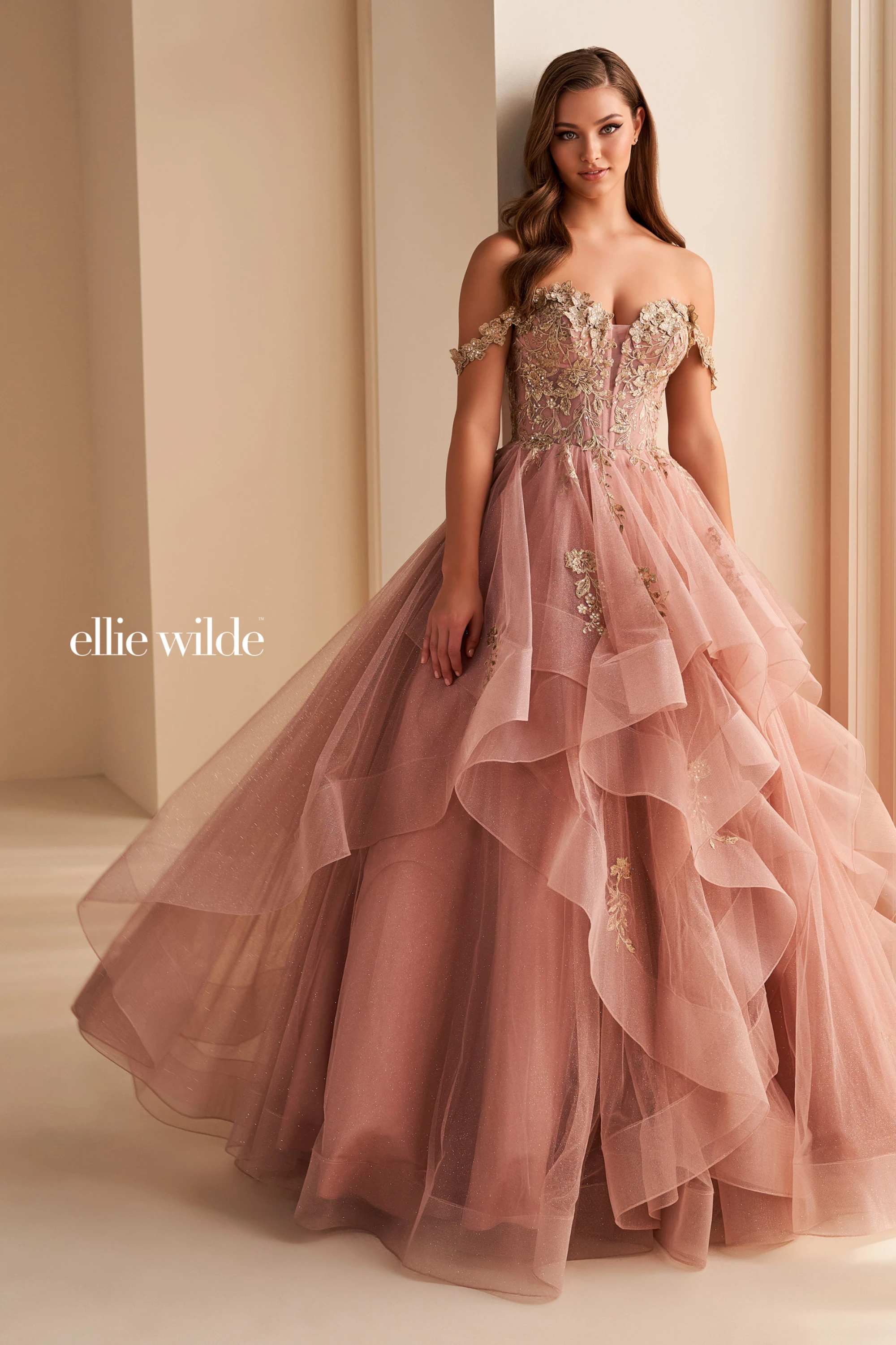 Ball Gown Sweetheart Detachable Off Shoulder Straps Prom Dress #EW35084