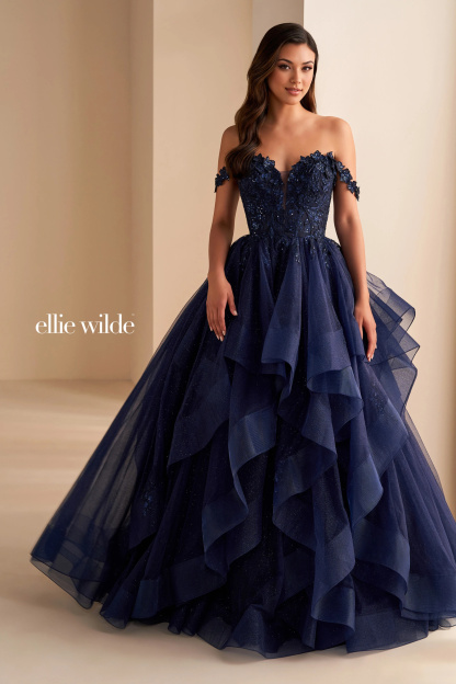 Ball Gown Sweetheart Detachable Off Shoulder Straps Prom Dress #EW35084