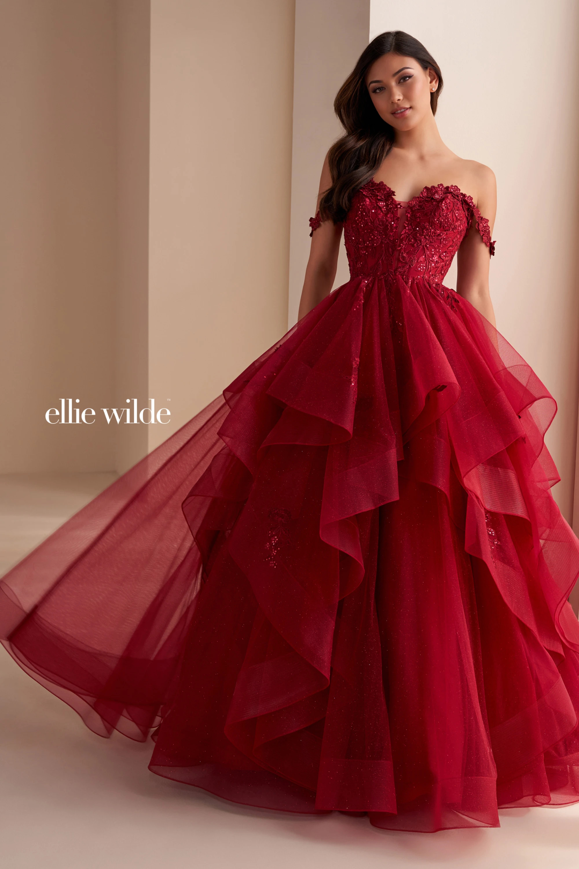 Ball Gown Sweetheart Detachable Off Shoulder Straps Prom Dress #EW35084