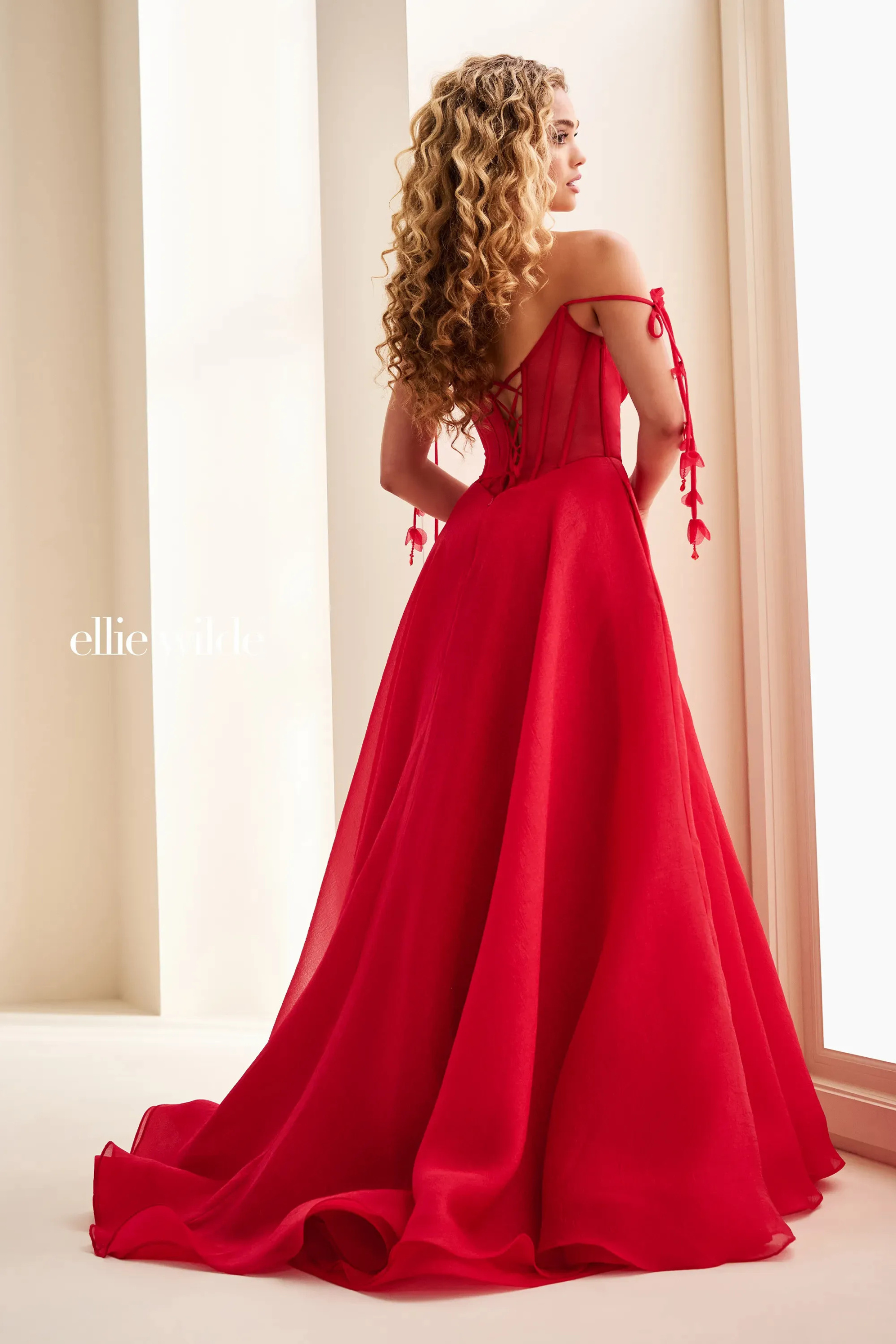 Ball Gown Sweetheart BeadingFeatures Pockets Lace-Up Back Prom Dress #EW37111