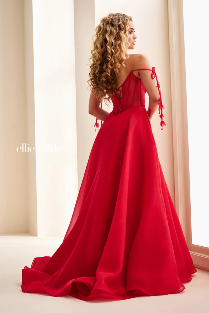 Ball Gown Sweetheart BeadingFeatures Pockets Lace-Up Back Prom Dress #EW37111