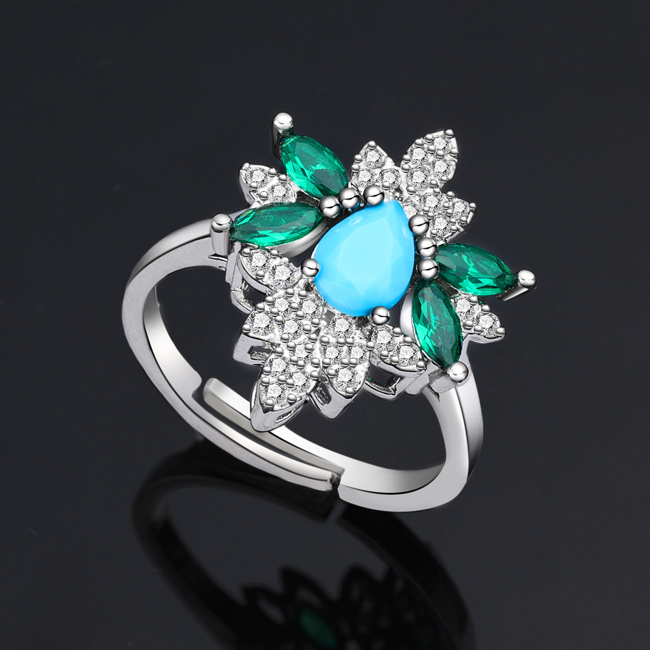 Ladies'/Bridal Shiny Zircon Jewelry Sets #JEWLY024