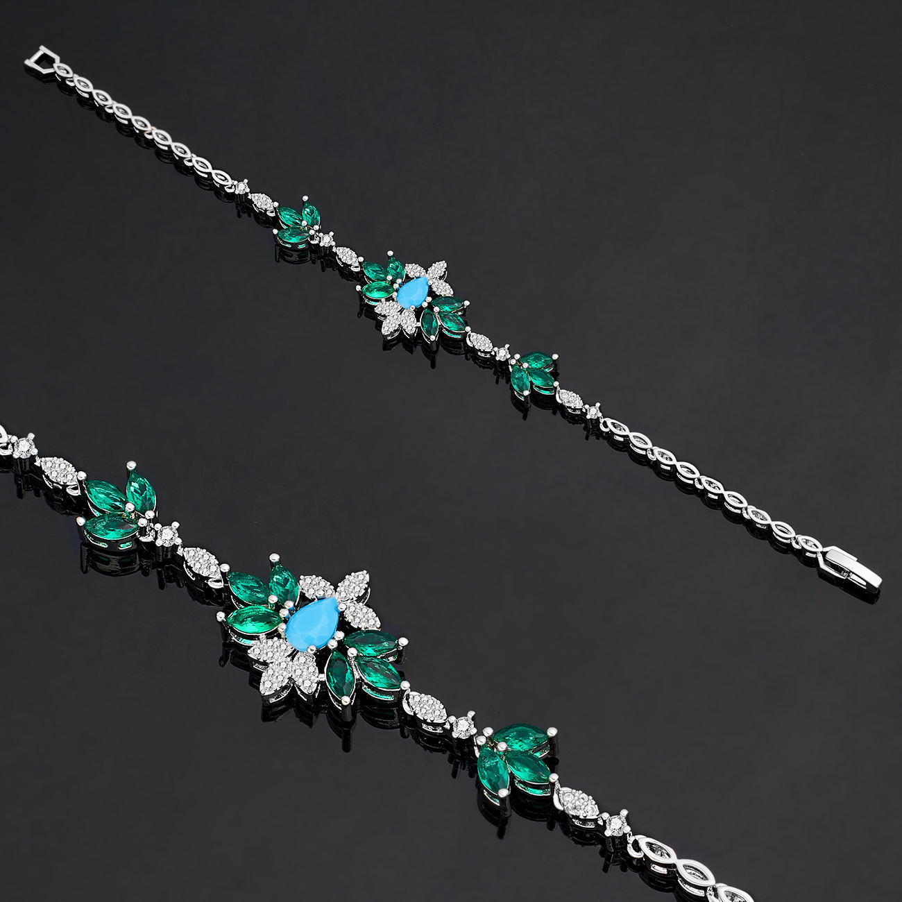 Ladies'/Bridal Shiny Zircon Jewelry Sets #JEWLY024