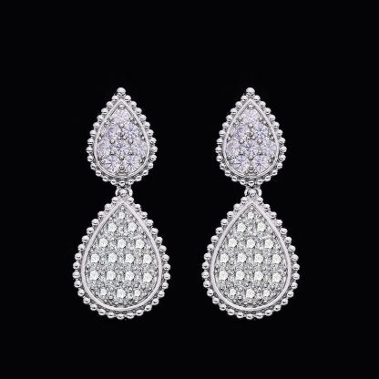 Ladies'/Bridal Shiny Zircon Jewelry Sets #JEWLY026