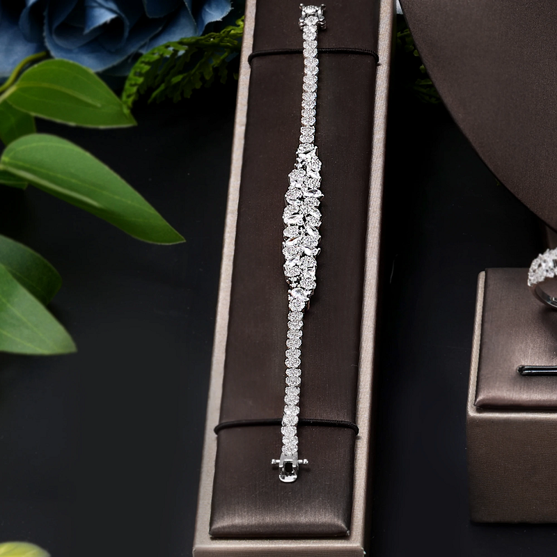 Ladies'/Bridal Shiny Zircon Jewelry Sets #JEWLY027