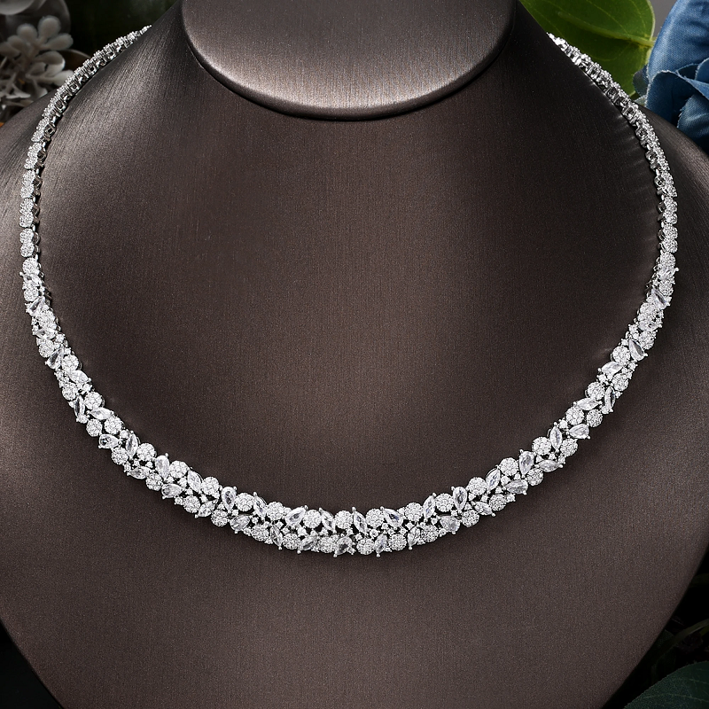 Ladies'/Bridal Shiny Zircon Jewelry Sets #JEWLY027