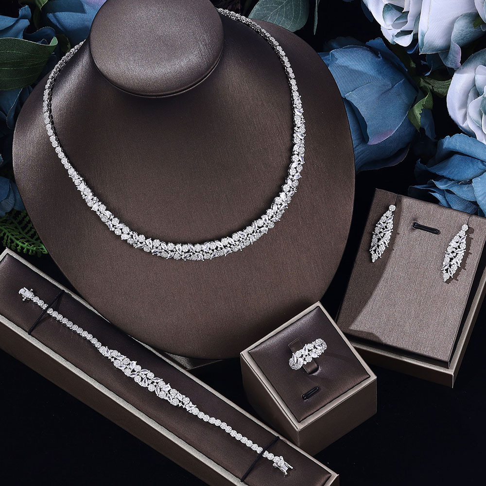 Ladies'/Bridal Shiny Zircon Jewelry Sets #JEWLY027