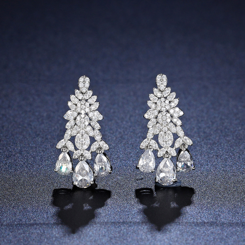 Ladies'/Bridal Shiny Zircon Jewelry Sets #JEWLY027