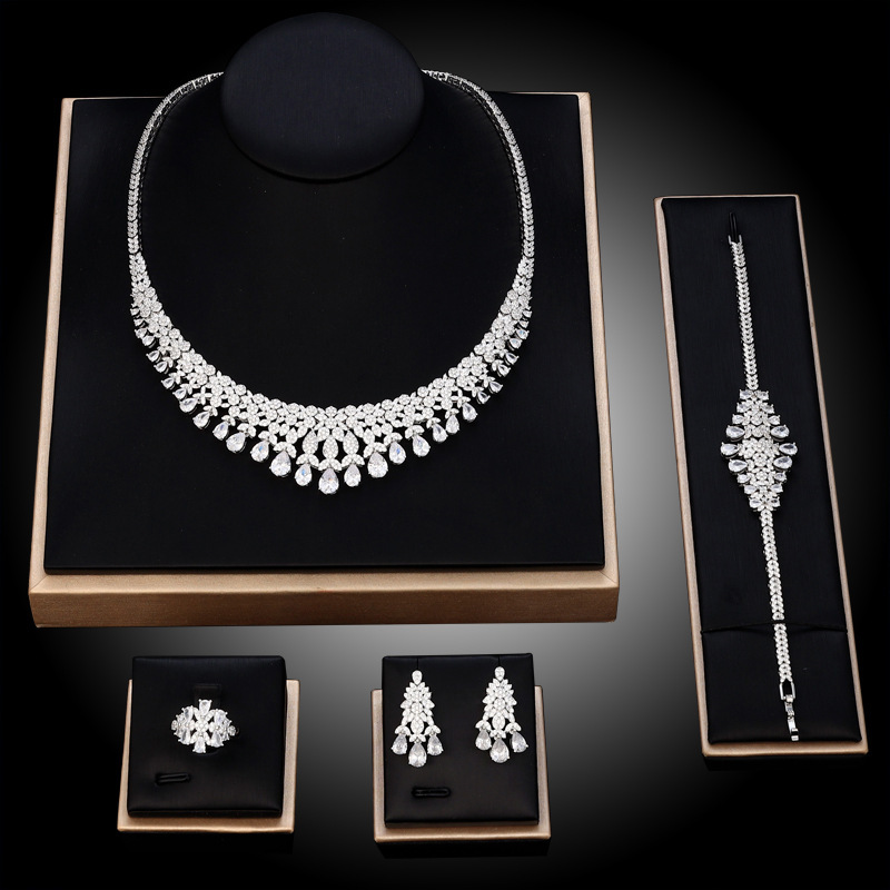 Ladies'/Bridal Shiny Zircon Jewelry Sets #JEWLY027