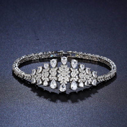 Ladies'/Bridal Shiny Zircon Jewelry Sets #JEWLY027