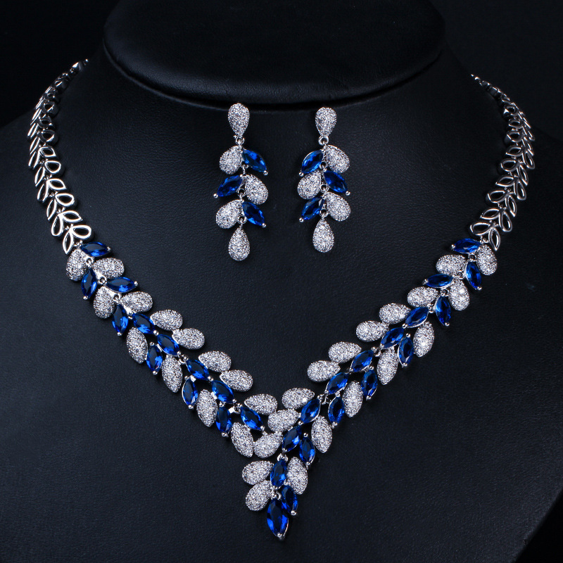 Ladies /Bridal Shiny Zircon Jewelry Sets #JEWLY034
