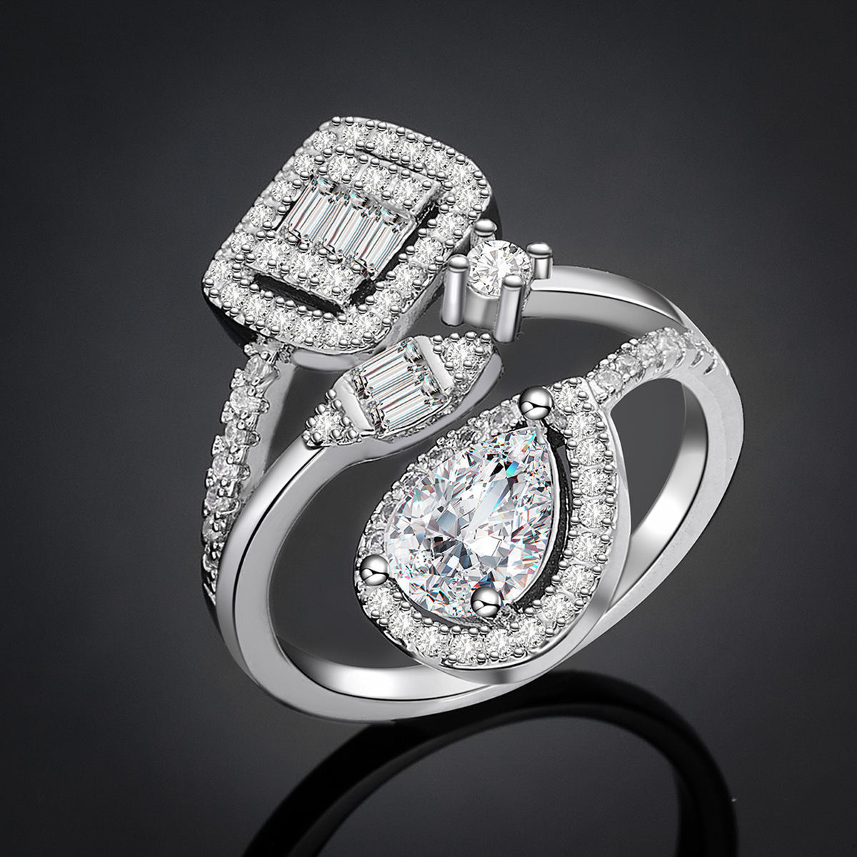 Ladies /Bridal Shiny Zircon Jewelry Sets #JEWLY036