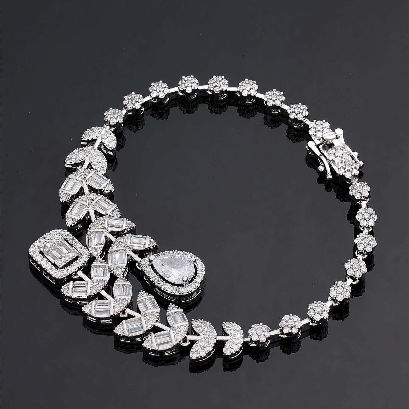 Ladies /Bridal Shiny Zircon Jewelry Sets #JEWLY036