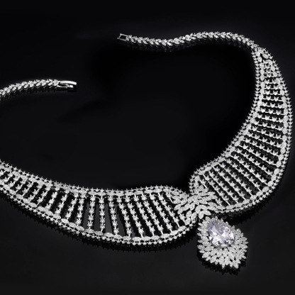 Ladies /Bridal Shiny Zircon Jewelry Sets #JEWLY039