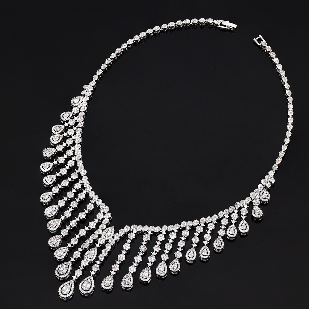 Ladies /Bridal Shiny Zircon Jewelry Sets #JEWLY040