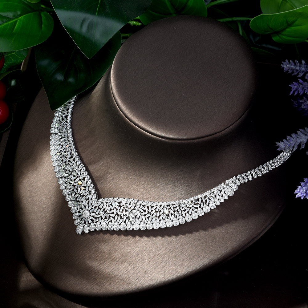 Ladies /Bridal Shiny Zircon Jewelry Sets #JEWLY044