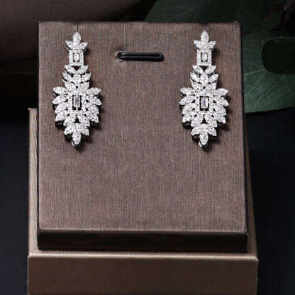 Ladies /Bridal Shiny Zircon Jewelry Sets #JEWLY046