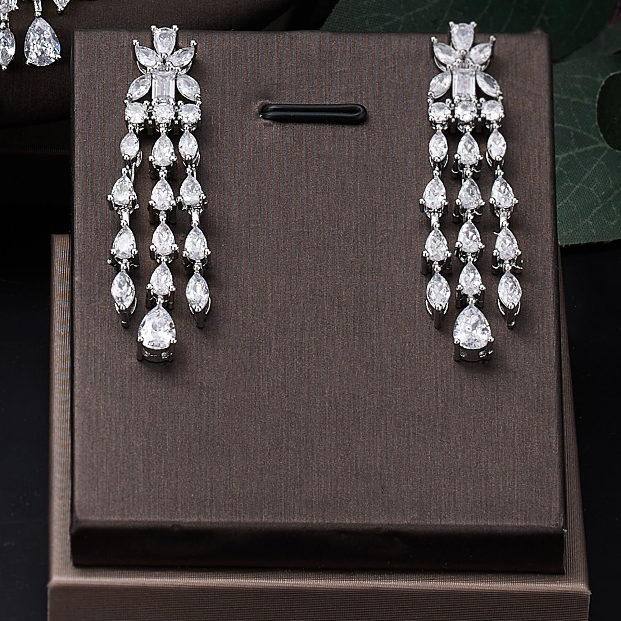 Ladies /Bridal Shiny Zircon Jewelry Sets #JEWLY047