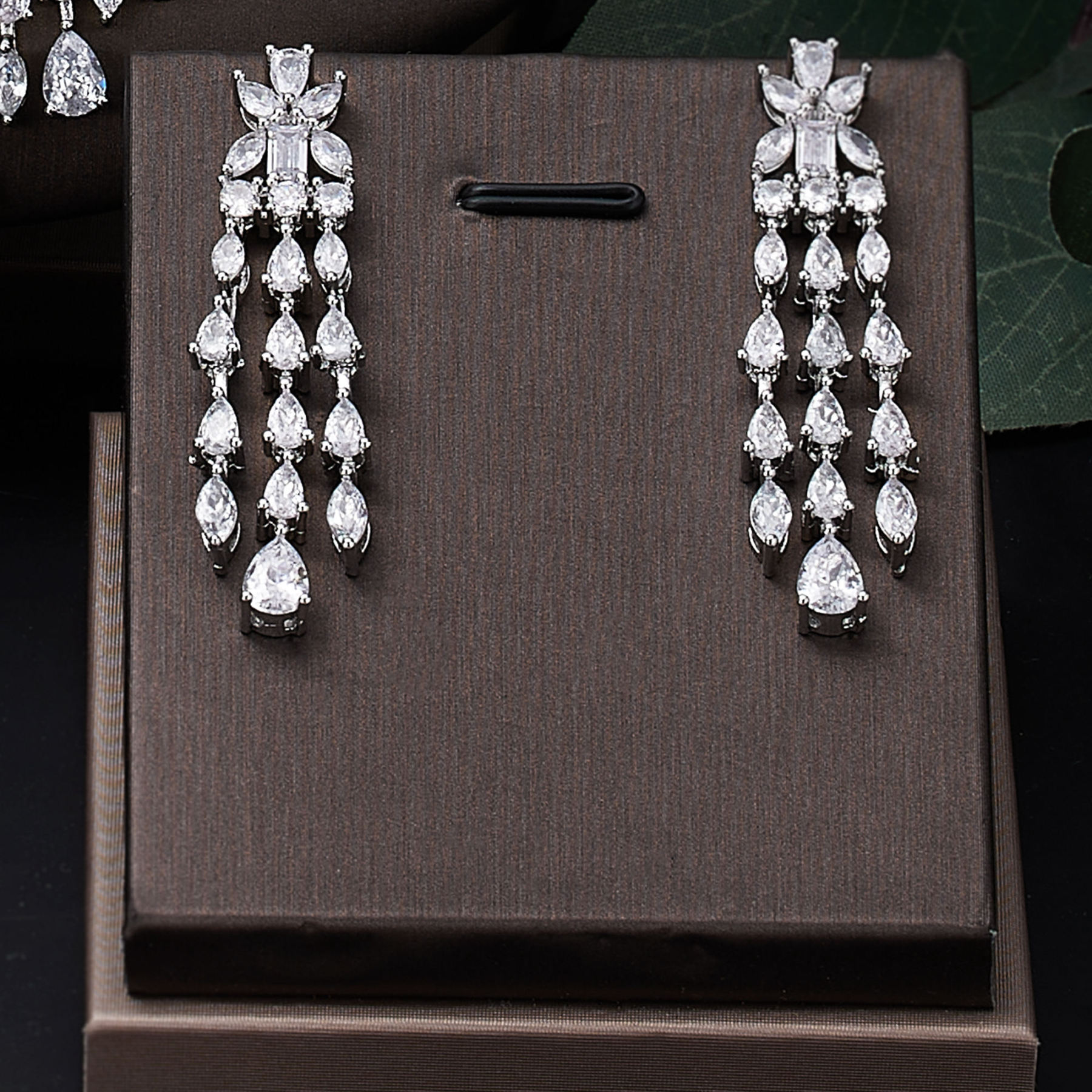 Ladies /Bridal Shiny Zircon Jewelry Sets #JEWLY047