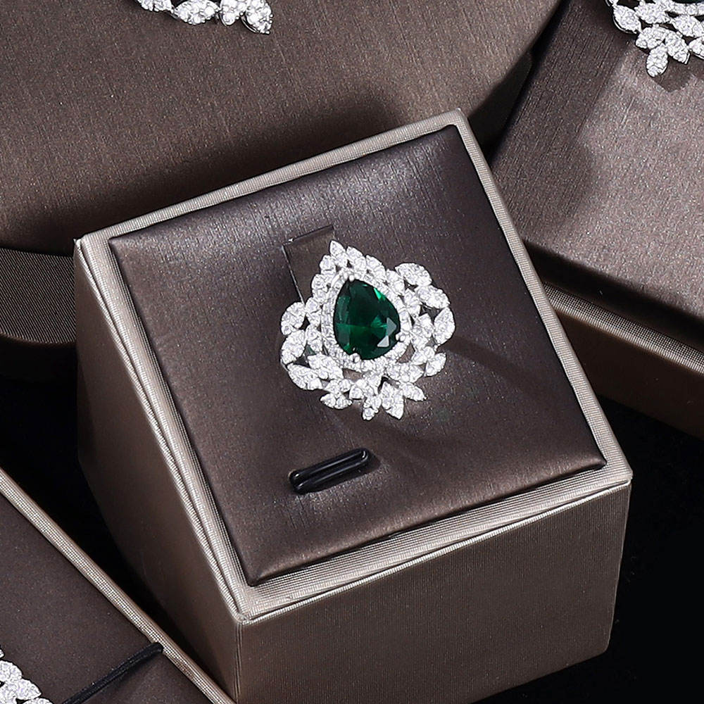 Ladies /Bridal Shiny Zircon Jewelry Sets #JEWLY049