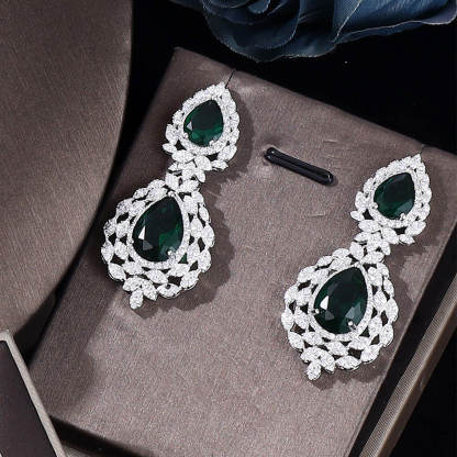 Ladies /Bridal Shiny Zircon Jewelry Sets #JEWLY049