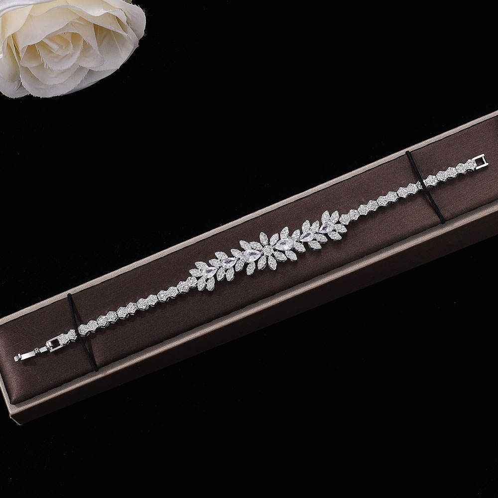 Ladies /Bridal Shiny Zircon Jewelry Sets #JEWLY050