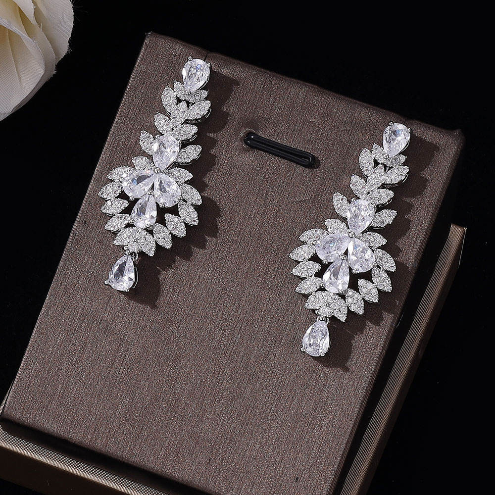 Ladies /Bridal Shiny Zircon Jewelry Sets #JEWLY050