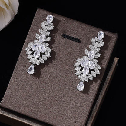 Ladies /Bridal Shiny Zircon Jewelry Sets #JEWLY050