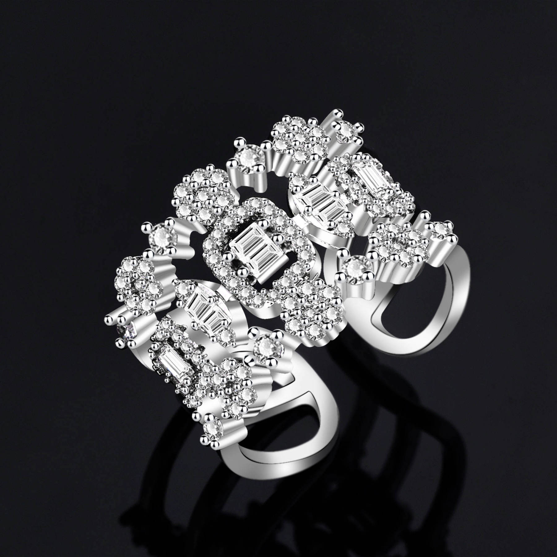 Ladies /Bridal Shiny Zircon Jewelry Sets #JEWLY061