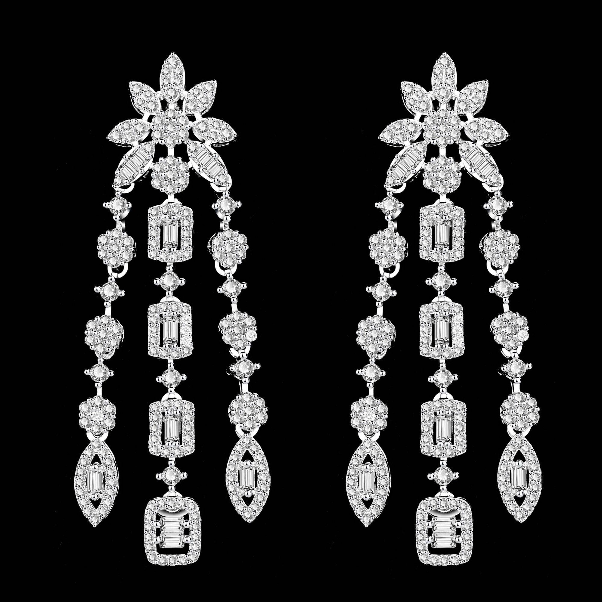 Ladies /Bridal Shiny Zircon Jewelry Sets #JEWLY061