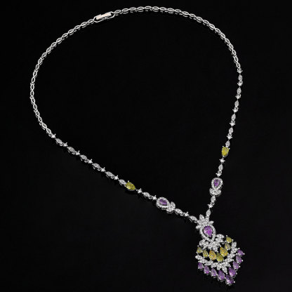 Ladies /Bridal Shiny Zircon Jewelry Sets #JEWLY054