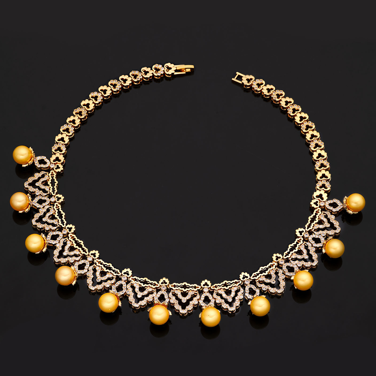 Ladies /Bridal Shiny Zircon Jewelry Sets #JEWLY056