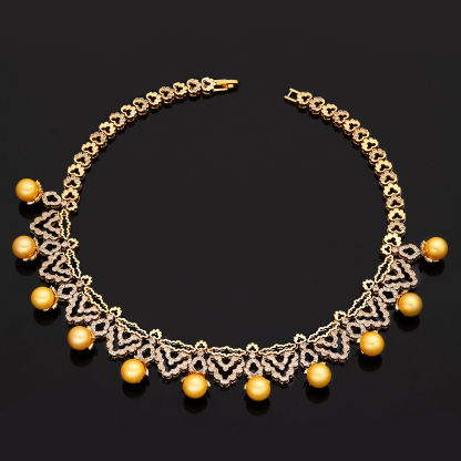 Ladies /Bridal Shiny Zircon Jewelry Sets #JEWLY056