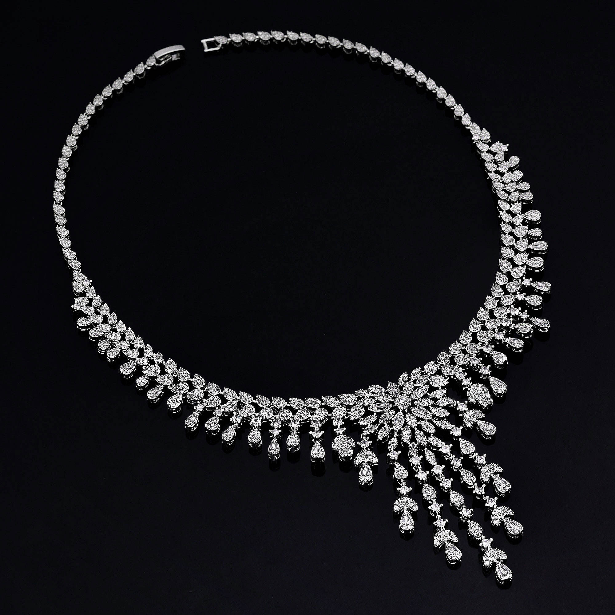 Ladies /Bridal Shiny Zircon Jewelry Sets #JEWLY057