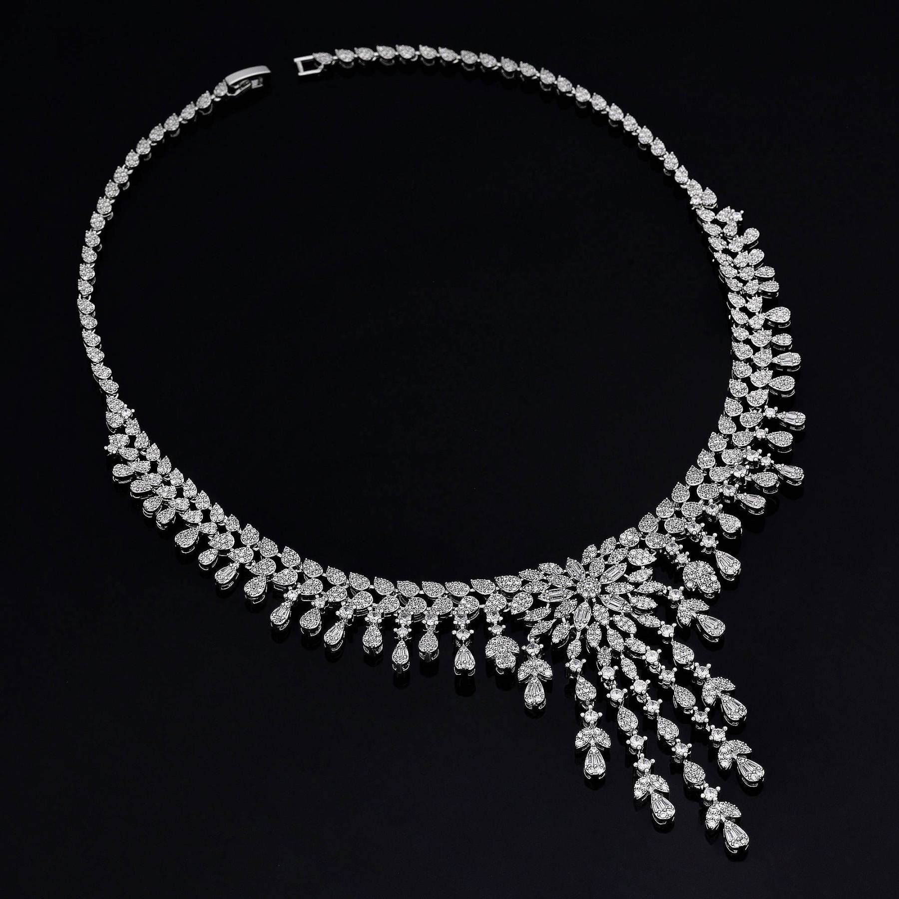 Ladies /Bridal Shiny Zircon Jewelry Sets #JEWLY057