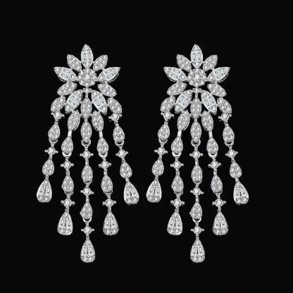 Ladies /Bridal Shiny Zircon Jewelry Sets #JEWLY057