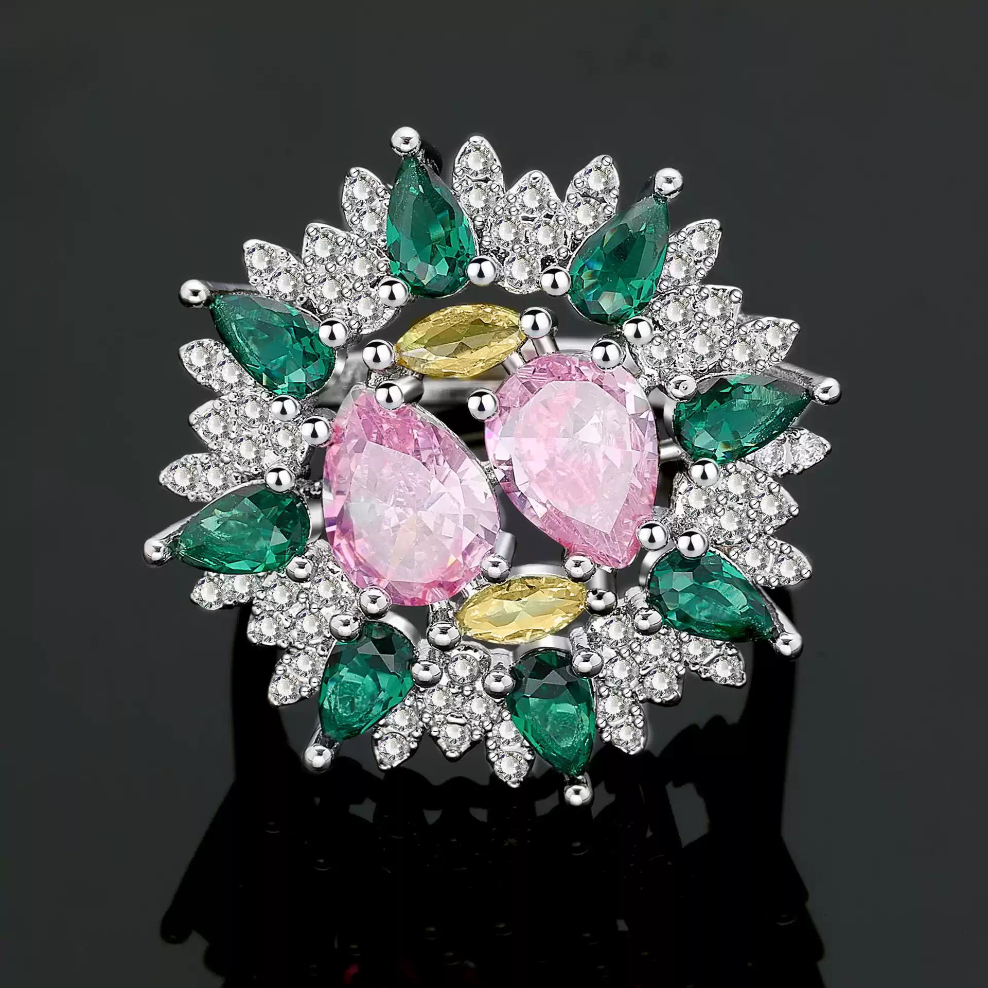 Ladies /Bridal Shiny Zircon Jewelry Sets #JEWLY059