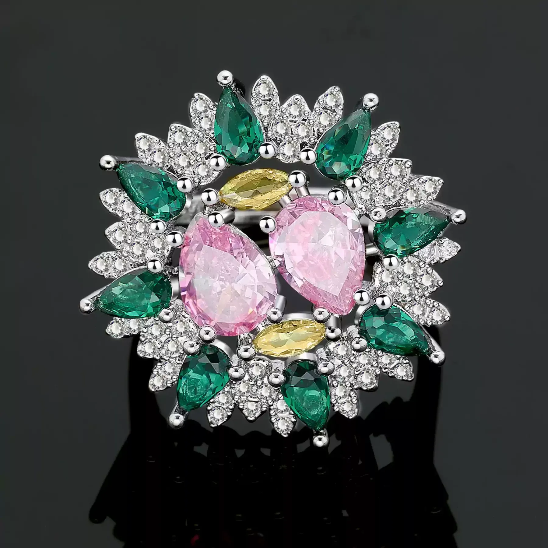 Ladies /Bridal Shiny Zircon Jewelry Sets #JEWLY059