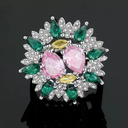 Ladies /Bridal Shiny Zircon Jewelry Sets #JEWLY059