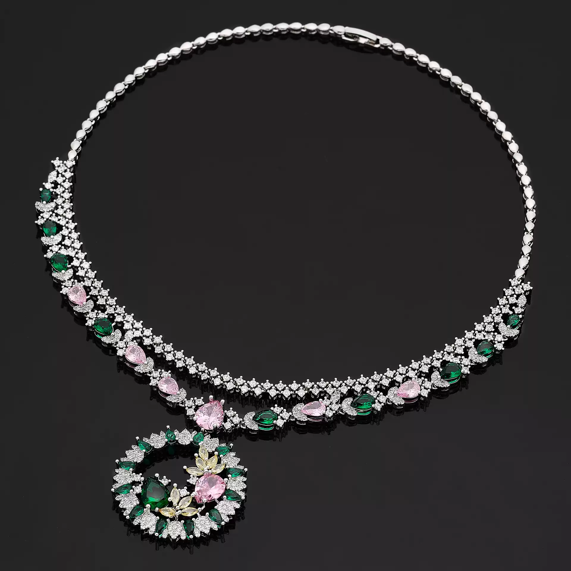 Ladies /Bridal Shiny Zircon Jewelry Sets #JEWLY059