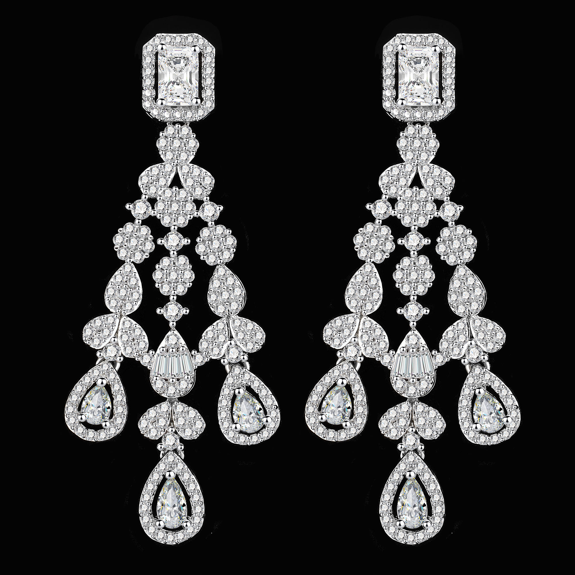 Ladies /Bridal Shiny Zircon Jewelry Sets #JEWLY062